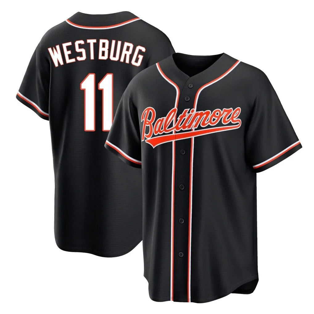 Seanshop B.Orioles #11 Jordan Westburg Player Black Out Home Game Stitched Jerseys