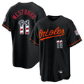 Seanshop B.Orioles #11 Jordan Westburg Player Black USA 250 Fourth of July Home Game Stitched Jerseys