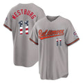 Seanshop B.Orioles #11 Jordan Westburg Player Gray USA 250 Fourth of July Home Game Stitched Jerseys