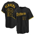 Seanshop B.Orioles #12 Dylan Beavers Player Black Snake Skin City Home Game Stitched Jerseys