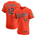 Seanshop B.Orioles #12 Dylan Beavers Player Orange Limited Elite Home Game Stitched Jerseys