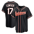 Seanshop B.Orioles #17 Colton Cowser Player Black Out Home Game Stitched Jerseys