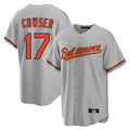 Seanshop B.Orioles #17 Colton Cowser Player Gray Home Game Stitched Jerseys