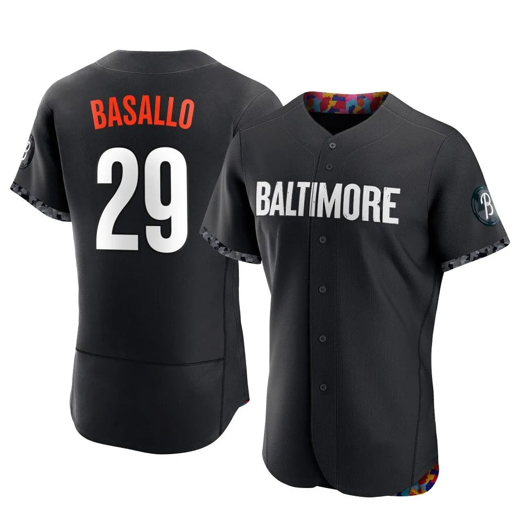 Seanshop B.Orioles #29 Samuel Basallo Player Black City Connect Limited Elite Home Game Stitched Jerseys