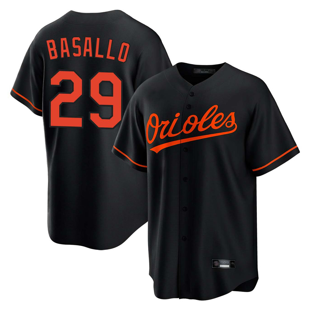 Seanshop B.Orioles #29 Samuel Basallo Player Black Home Game Stitched Jerseys