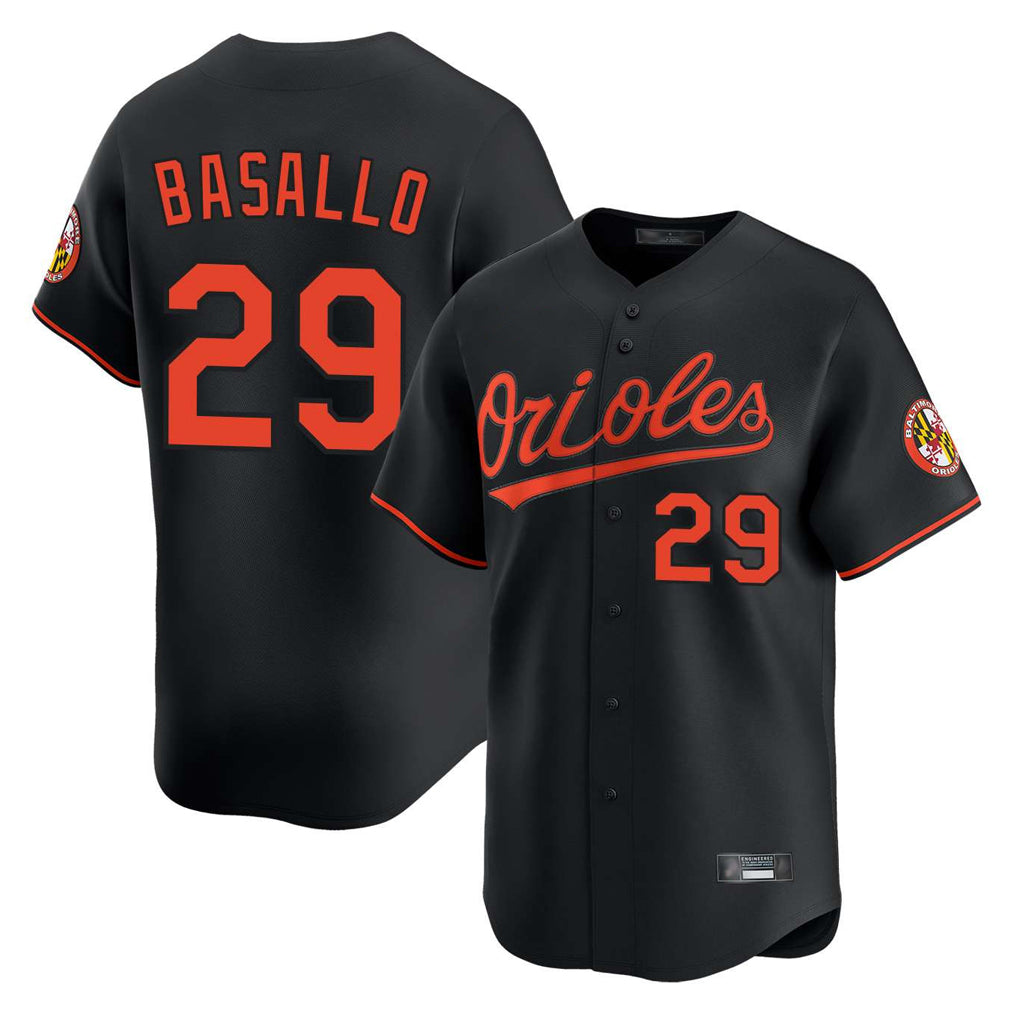 Seanshop B.Orioles #29 Samuel Basallo Player Black Limited Home Game Stitched Jerseys