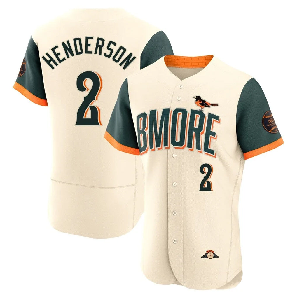 Seanshop B.Orioles #2 Gunnar Henderson Player Cream 2026 City Connect Limited Elite Home Game Stitched Jerseys