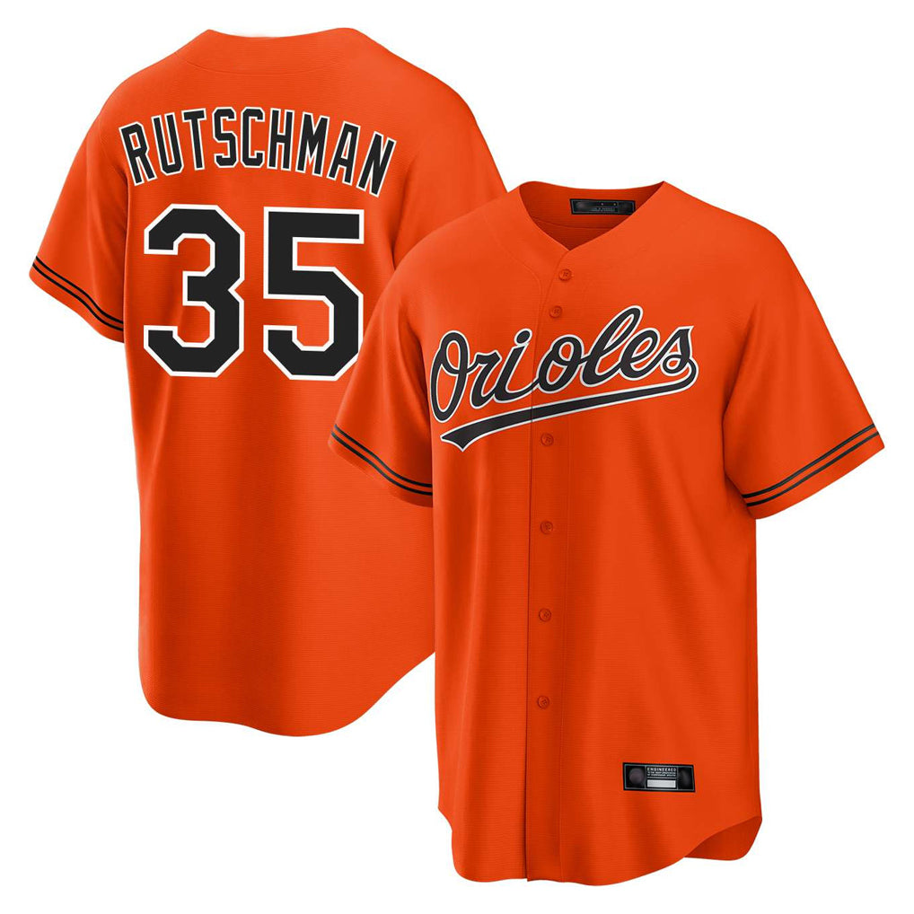 Seanshop B.Orioles #35 Adley Rutschman Player Orange Home Game Stitched Jerseys