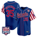 Seanshop B.Orioles #35 Adley Rutschman Player Royal USA 250 Independence Day Vapor Premier Limited Home Game Stitched Jerseys