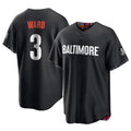 Seanshop B.Orioles #3 Taylor Ward Player Black City Connect Home Game Stitched Jerseys