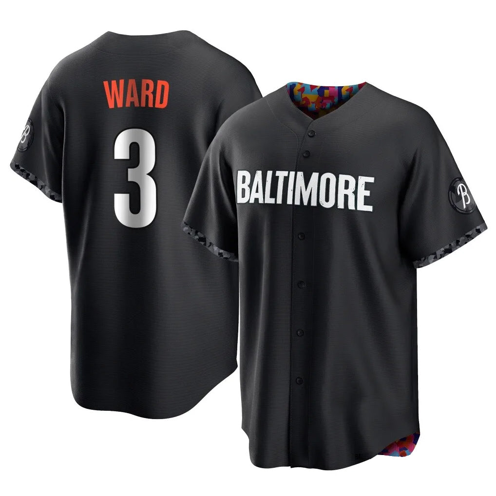Seanshop B.Orioles #3 Taylor Ward Player Black City Connect Home Game Stitched Jerseys
