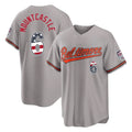 Seanshop B.Orioles #6 Ryan Mountcastle Player Gray USA 250 Fourth of July Home Game Stitched Jerseys
