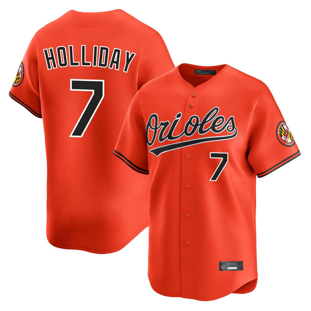 Seanshop B.Orioles #7 Jackson Holliday Player Orange Limited Home Game Stitched Jerseys