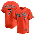Seanshop B.Orioles #7 Jackson Holliday Player Orange Limited Home Game Stitched Jerseys