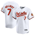 Seanshop B.Orioles #7 Jackson Holliday Player White Limited Home Game Stitched Jerseys