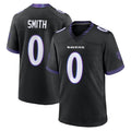Seanshop B.Ravens #0 Roquan Smith Player Black Home Game Stitched Jerseys