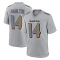Seanshop B.Ravens #14 Kyle Hamilton Player Gray Replica Limited Stitched Jerseys