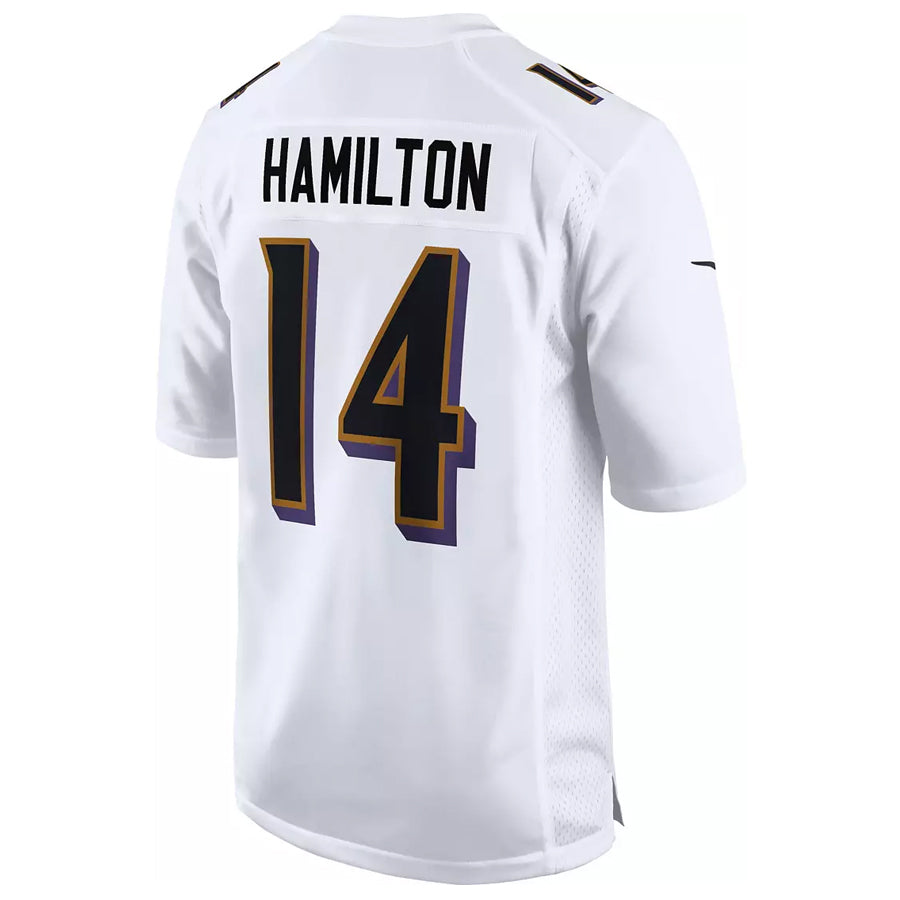 Seanshop B.Ravens #14 Kyle Hamilton Player White Fashion Home Game Stitched Jerseys