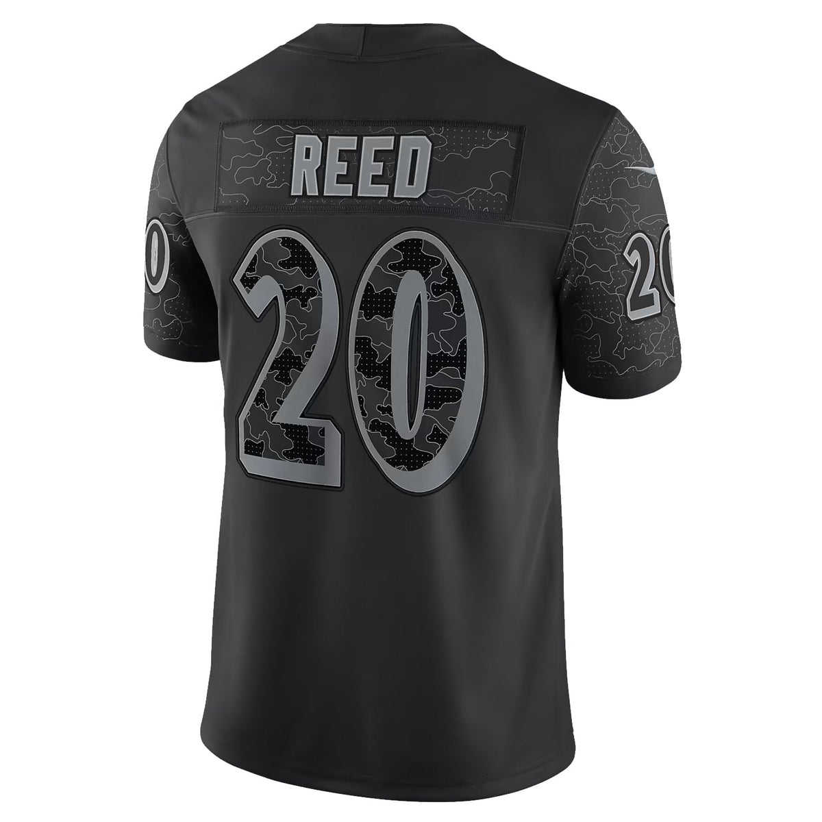 Seanshop B.Ravens #20 Ed Reed Player Black RFLCTV Limited Stitched Jerseys