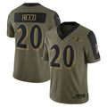 Seanshop B.Ravens #20 Ed Reed Player Olive Salute To Service Limited Game Stitched Jerseys