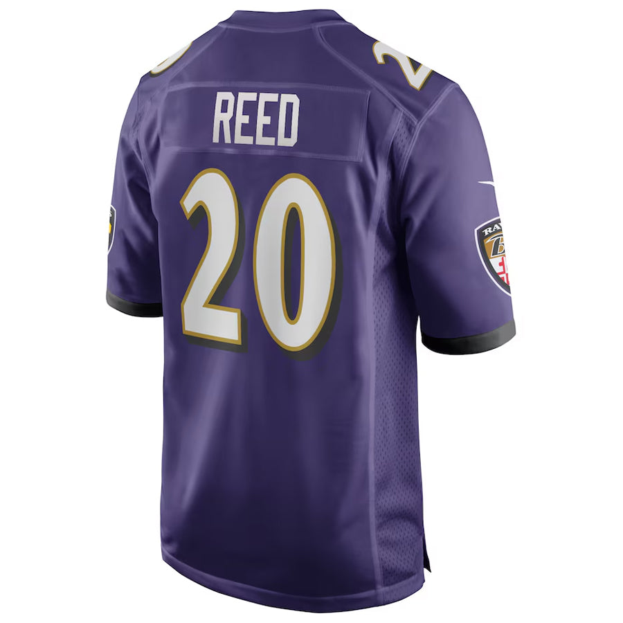 Seanshop B.Ravens #20 Ed Reed Player Purple Alternate Home Game Stitched Jerseys