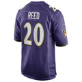 Seanshop B.Ravens #20 Ed Reed Player Purple Alternate Home Game Stitched Jerseys