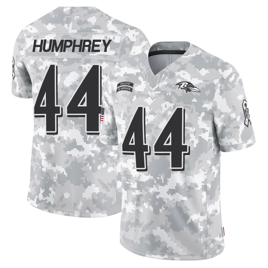 Seanshop B.Ravens #44 Marlon Humphrey Player Arctic Camo Salute to Service Limited Stitched Jerseys