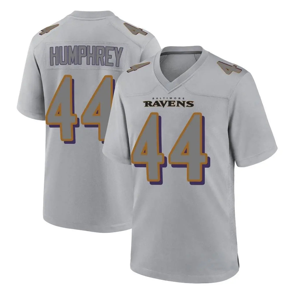 Seanshop B.Ravens #44 Marlon Humphrey Player Gray Replica Limited Stitched Jerseys