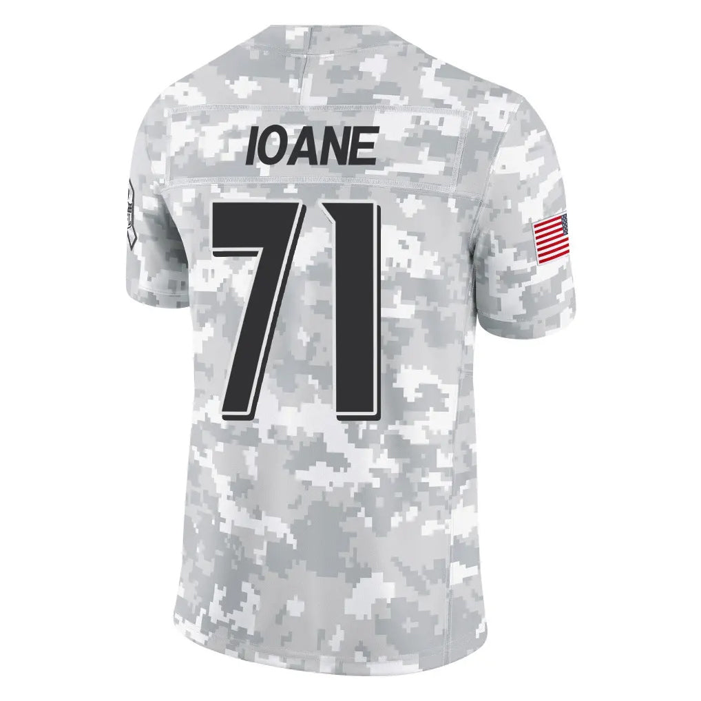 Seanshop B.Ravens #71 Olaivavega Ioane Player Arctic Camo Salute to Service Limited Stitched Jerseys
