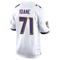 Seanshop B.Ravens #71 Olaivavega Ioane Player White Alternate Home Stitched Jerseys