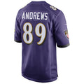 Seanshop B.Ravens #89 Mark Andrews Player Purple Alternate Home Game Stitched Jerseys