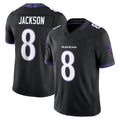 Seanshop B.Ravens #8 Lamar Jackson Player Black Limited Elite Home Game Stitched Jerseys