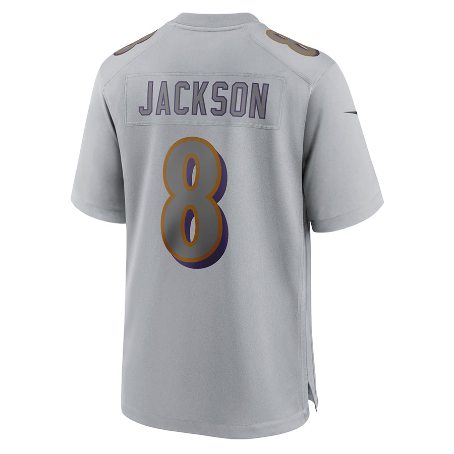 Seanshop B.Ravens #8 Lamar Jackson Player Gray Replica Limited Stitched Jerseys