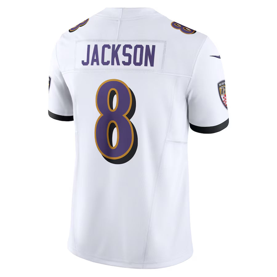 Seanshop B.Ravens #8 Lamar Jackson Player White Vapor F.U.S.E. Limited Stitched Jerseys