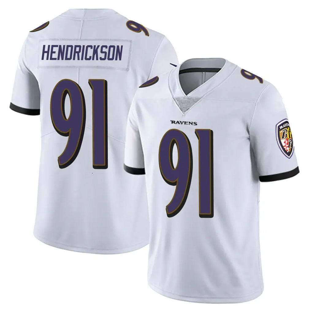 Seanshop B.Ravens #91 Trey Hendrickson Player White Vapor Untouchable Game Stitched Jerseys