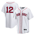 Seanshop B.Red Sox #12 Connor Wong Player White Home Game Stitched Jerseys