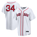 Seanshop B.Red Sox #34 David Ortiz Player White Home Game Stitched Jerseys