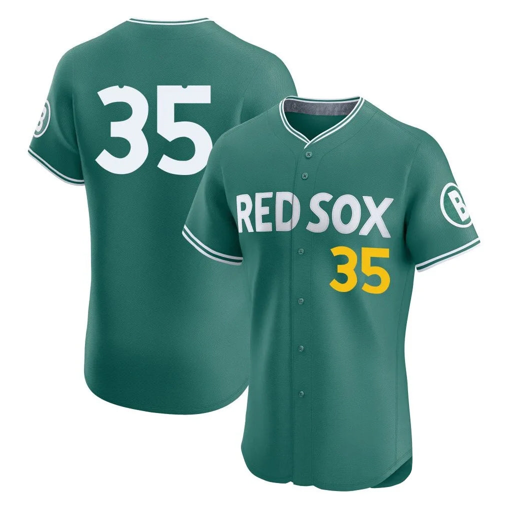 Seanshop B.Red Sox #35 Garrett Crochet Player Green City Connect Limited Elite Home Game Stitched Jerseys
