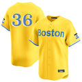 Seanshop B.Red Sox #36 Triston Casas Player Yellow Limited Home Game Stitched Jersey