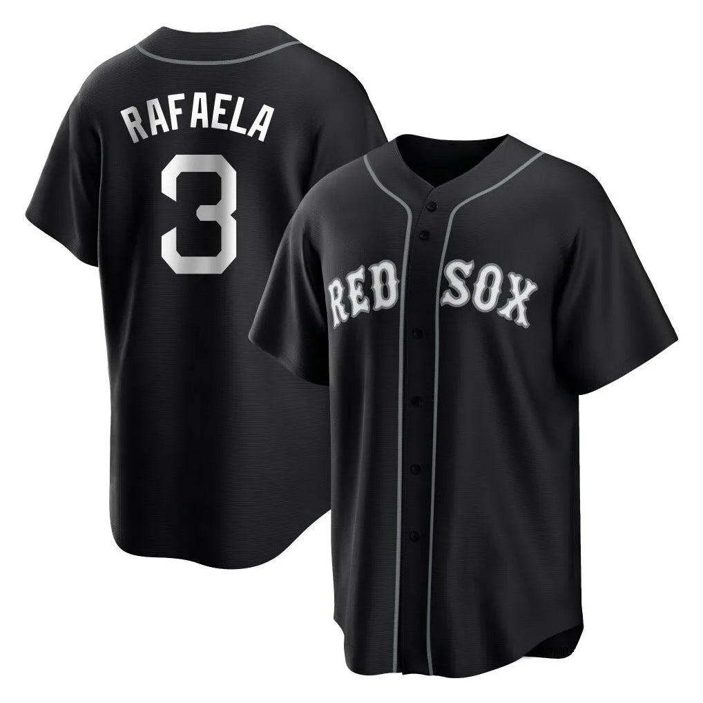 Seanshop B.Red Sox #3 Ceddanne Rafaela Player Black Home Game Stitched Jerseys