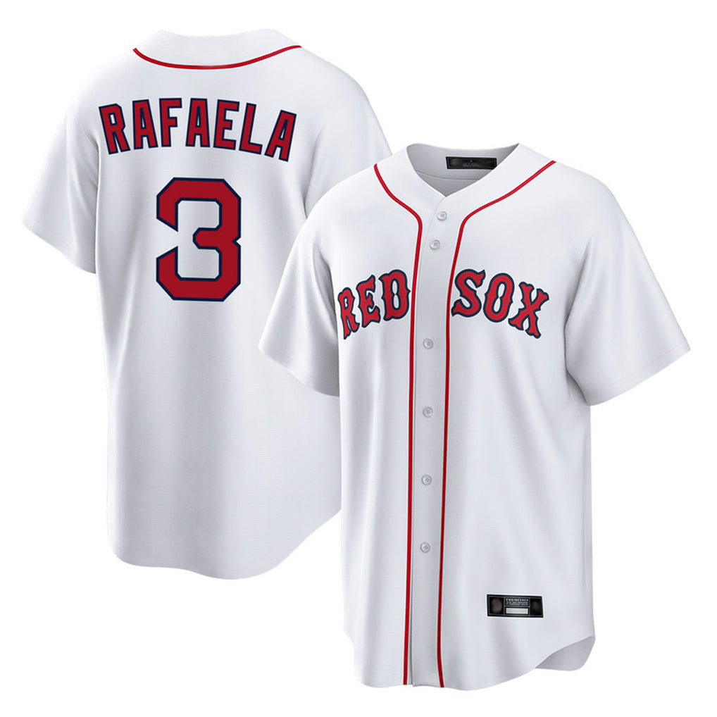 Seanshop B.Red Sox #3 Ceddanne Rafaela Player White Home Game Stitched Jersey