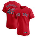 Seanshop B.Red Sox #49 Tim Wakefield Player Red Limited Elite Home Game Stitched Jerseys