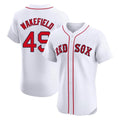 Seanshop B.Red Sox #49 Tim Wakefield Player White Limited Elite Home Game Stitched Jerseys