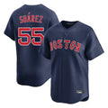 Seanshop B.Red Sox #55 Ranger Su¨¢rez Player Navy Limited Home Game Stitched Jerseys