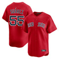 Seanshop B.Red Sox #55 Ranger Su¨¢rez Player Red Limited Home Game Stitched Jerseys