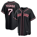 Seanshop B.Red Sox #7 Masataka Yoshida Player Black Home Game Stitched Jerseys