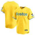 Seanshop B.Red Sox Blank Player Yellow Limited Home Game Stitched Jerseys