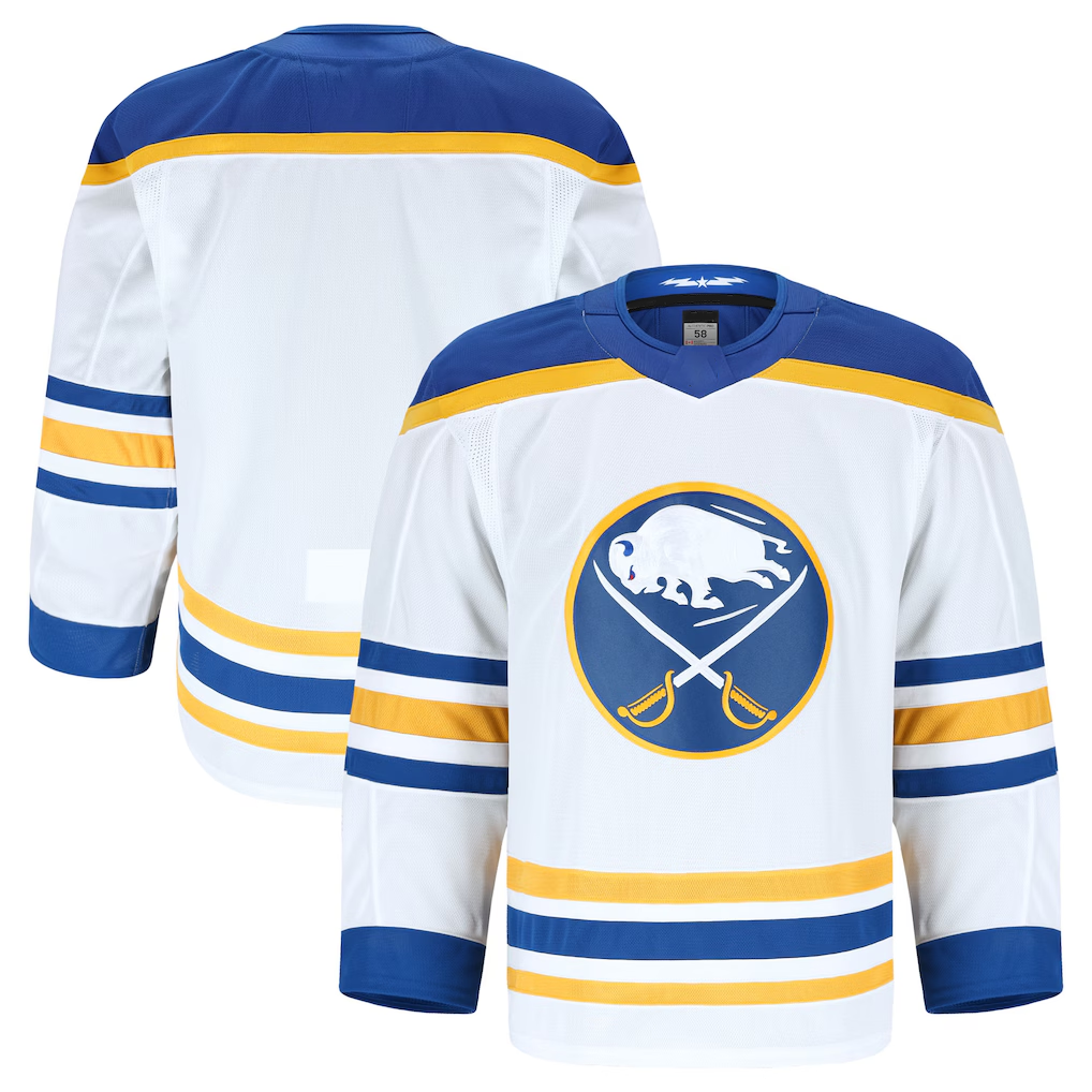 Seanshop B.Sabres White Away Authentic Pro Stitched Jerseys