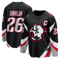 Seanshop B.Sabres #26 Rasmus Dahlin Black Alternate Captain Patch Breakaway Stitched Jerseys