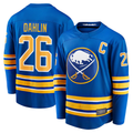 Seanshop B.Sabres #26 Rasmus Dahlin Royal Home Captain Patch Breakaway Stitched Jerseys